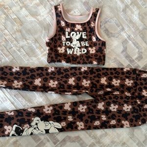 Zara Mickey and friends special edition Set top and pants